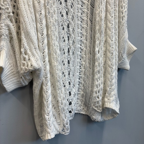 Moth Anthropologie large sweater Open-Knit Cardigan boho - Picture 6 of 10